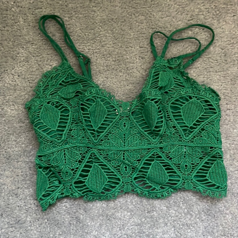 Green/ Hummingbird Bra